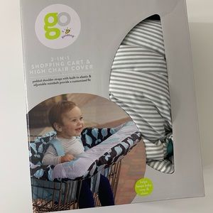 Shopping cart and high chair cover